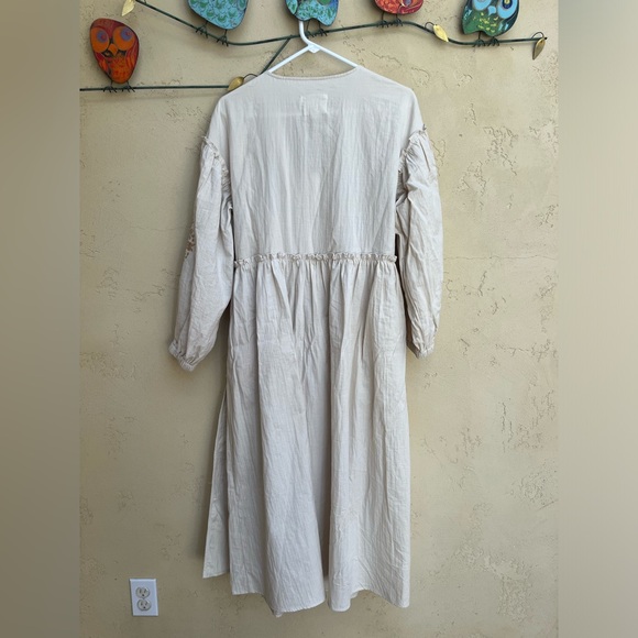 Meadows Kobus Wrap Dress in Ecru - Picture 6 of 11